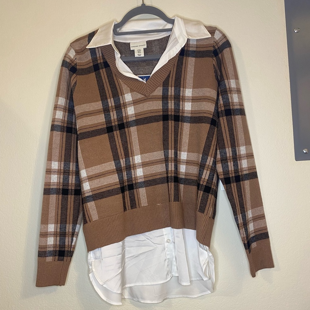 Plaid sweater